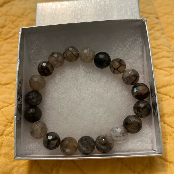 🍀🍀🍀 Beaded bracelet, elasticized band (plus sized) - Picture 2 of 7